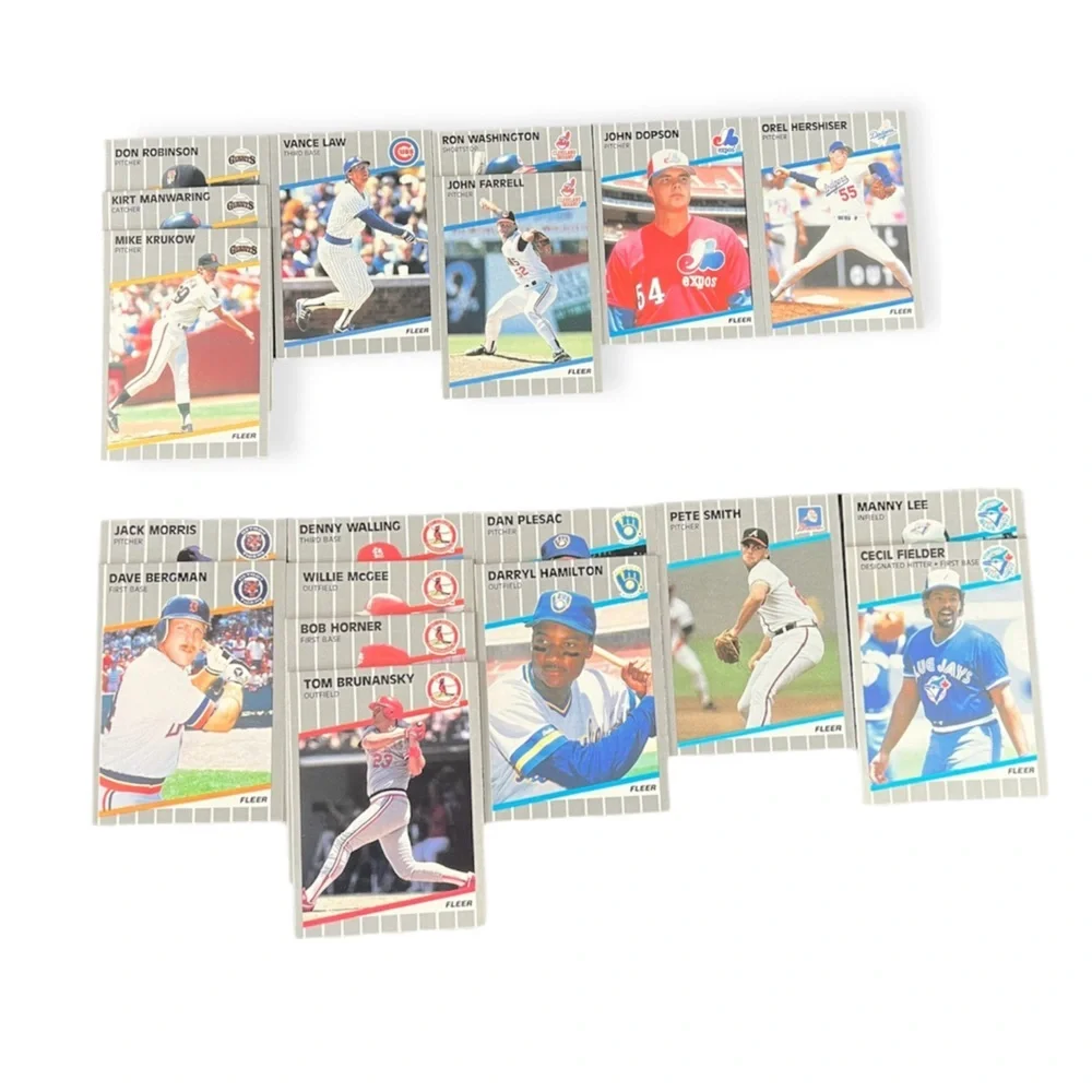 Fleer 1989 Baseball Trading Cards